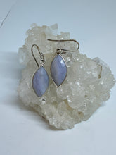 Blue Lace Agate earrings faceted