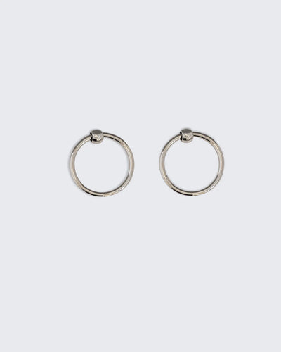 Circle Studs Soli Studio -Silver Plated