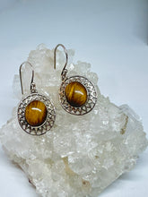Tigers Eye healing earrings