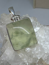 Square Prehnite Pendant