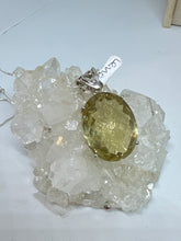 Lemon quartz faceted pendant