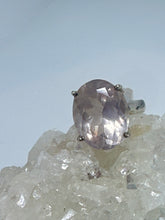 SALE! Rose Quartz Amour faceted Ring  Size 8