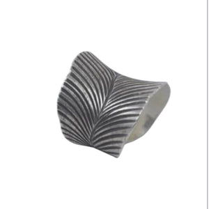 Wide Leaf - Hill Tribe silver Ring
