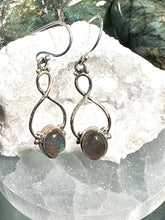 Labradorite figure 8  Earrings