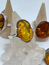 Warm honey Amber Ring Size 11