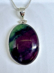 Ruby Zoisite Regal pendant