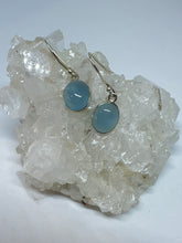 Blue Chalcedony drop earrings
