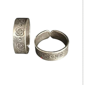 Floral band - Hill Tribe Silver Ring