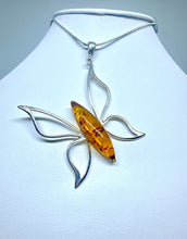 Butterfly Amber Pendant