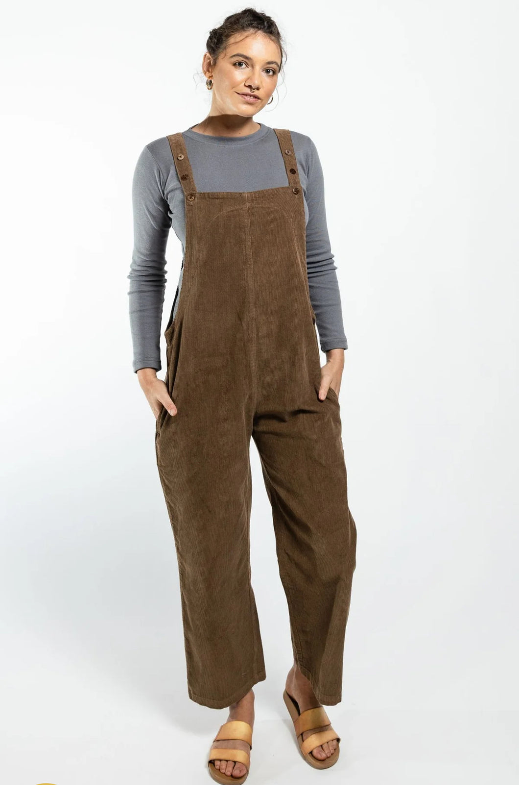 Surya CORDUROY OVERALLS - Peanut