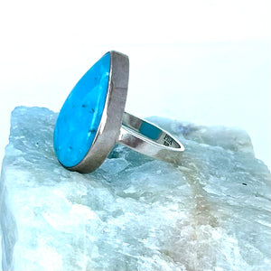 Hemimorphite Drop Ring