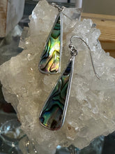 Paua shell dainty earrings