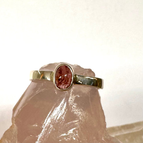 Pink Tourmaline Small Gem Ring