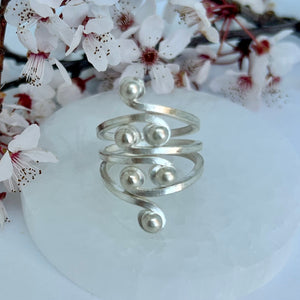 Hill Tribe Spiraled Orb Ring