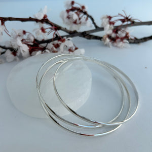 Hill Tribe Triple Linked Bangle Set