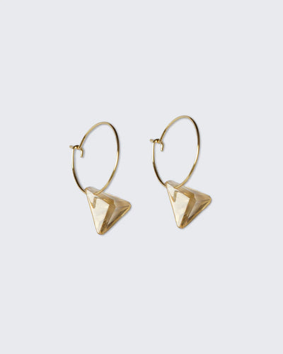 Soli Studio Mini Tri-Crystal Hoops