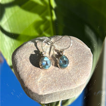 Blue topaz drop earrings