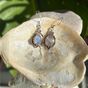 Moon stone earrings