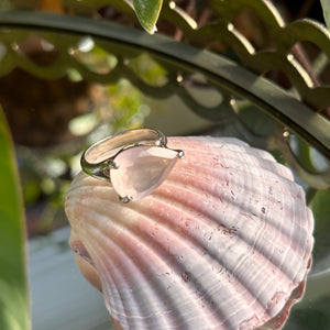 Stunning Rose Quartz Ring Size 11