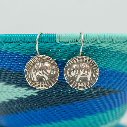 Mini Elephant Silver earrings