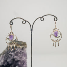 Yin Yang Amethyst earrings