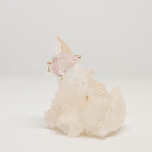 Superior Rose Quartz Ring     Size 8