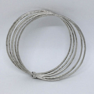 Hill Tribe Silver Bangle ~ Bound together