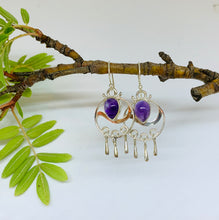 Yin Yang Amethyst earrings