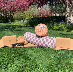 Yoga Mat Carrier - Pink Flower Garden