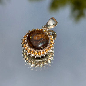 The Crown boulder Opal pendant