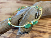 Chalcedony Gem Gold Bracelets