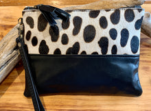 Large Moo Clutch Goat with Cow hide