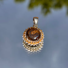 The Crown boulder Opal pendant