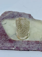 Large Silver Swirl ring