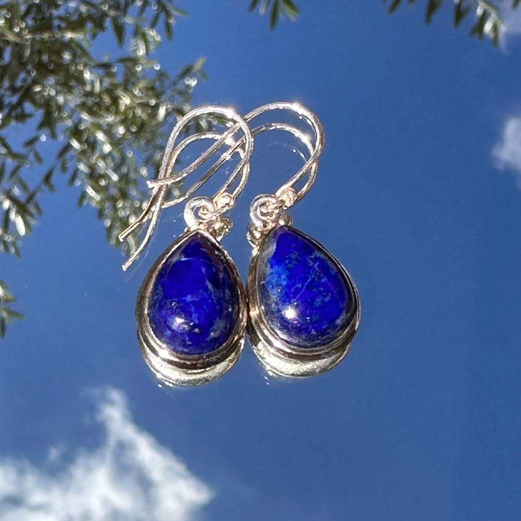 Deep blue Lapis Lazuli earrings