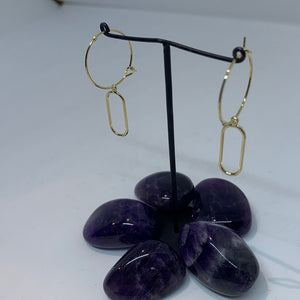 Gold Annie hoop earrings