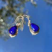 Deep blue Lapis Lazuli earrings