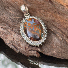 Australian boulder Opal pendant