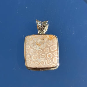 Ancient Fossil Coral Pendant