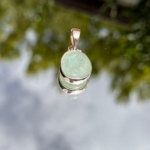 Aquamarine Faceted Blue Pendant